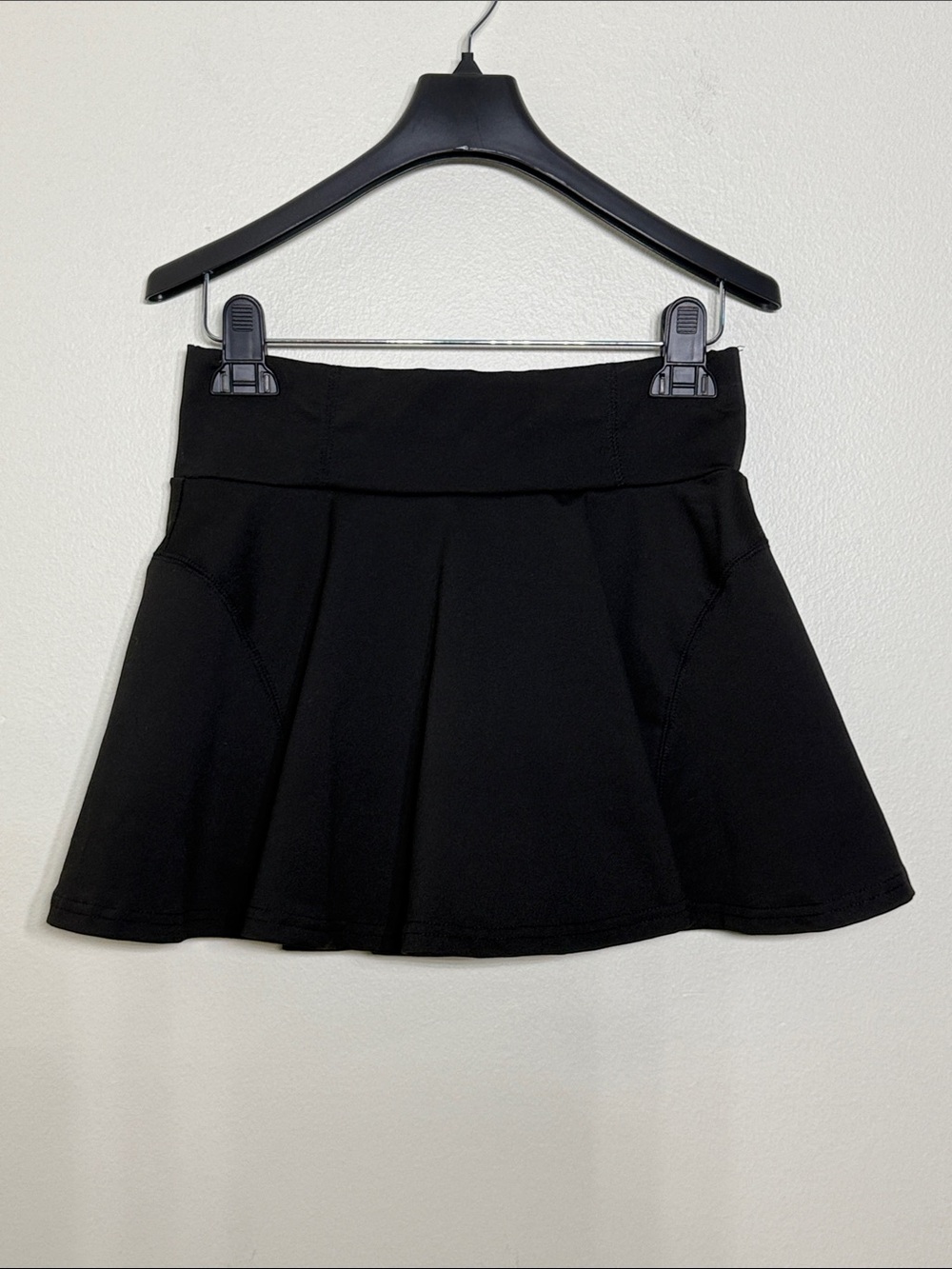 Classic Black SHEIN Flared Skirt w/ Shorts Liner | Size Small